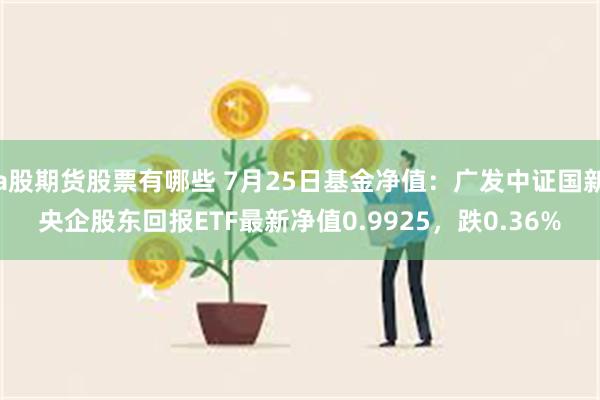 a股期货股票有哪些 7月25日基金净值：广发中证国新央企股东回报ETF最新净值0.9925，跌0.36%