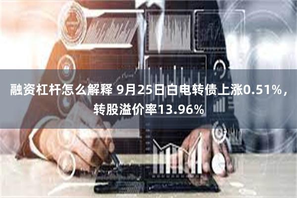 融资杠杆怎么解释 9月25日白电转债上涨0.51%，转股溢价率13.96%