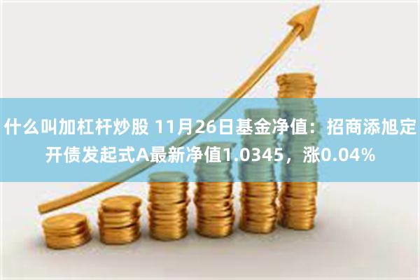 什么叫加杠杆炒股 11月26日基金净值：招商添旭定开债发起式A最新净值1.0345，涨0.04%