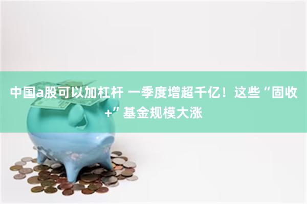 中国a股可以加杠杆 一季度增超千亿！这些“固收+”基金规模大涨